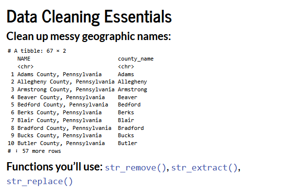 data cleaning essentials